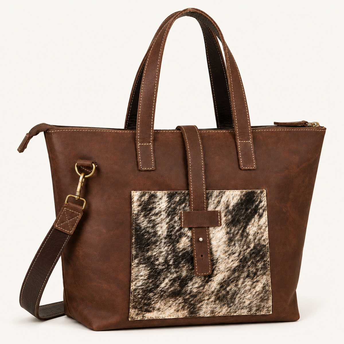 Kabelo Open Leather Work Tote