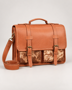 Mohlomphehi Full-Grain Leather Executive Messenger Bag – 15.6" Laptop