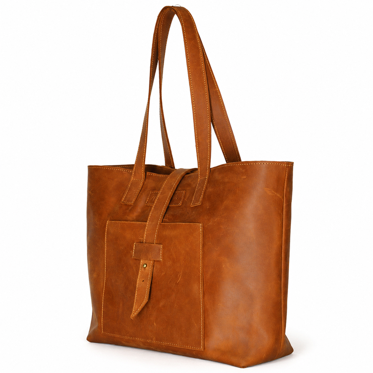 Kabelo Open Leather Work Tote