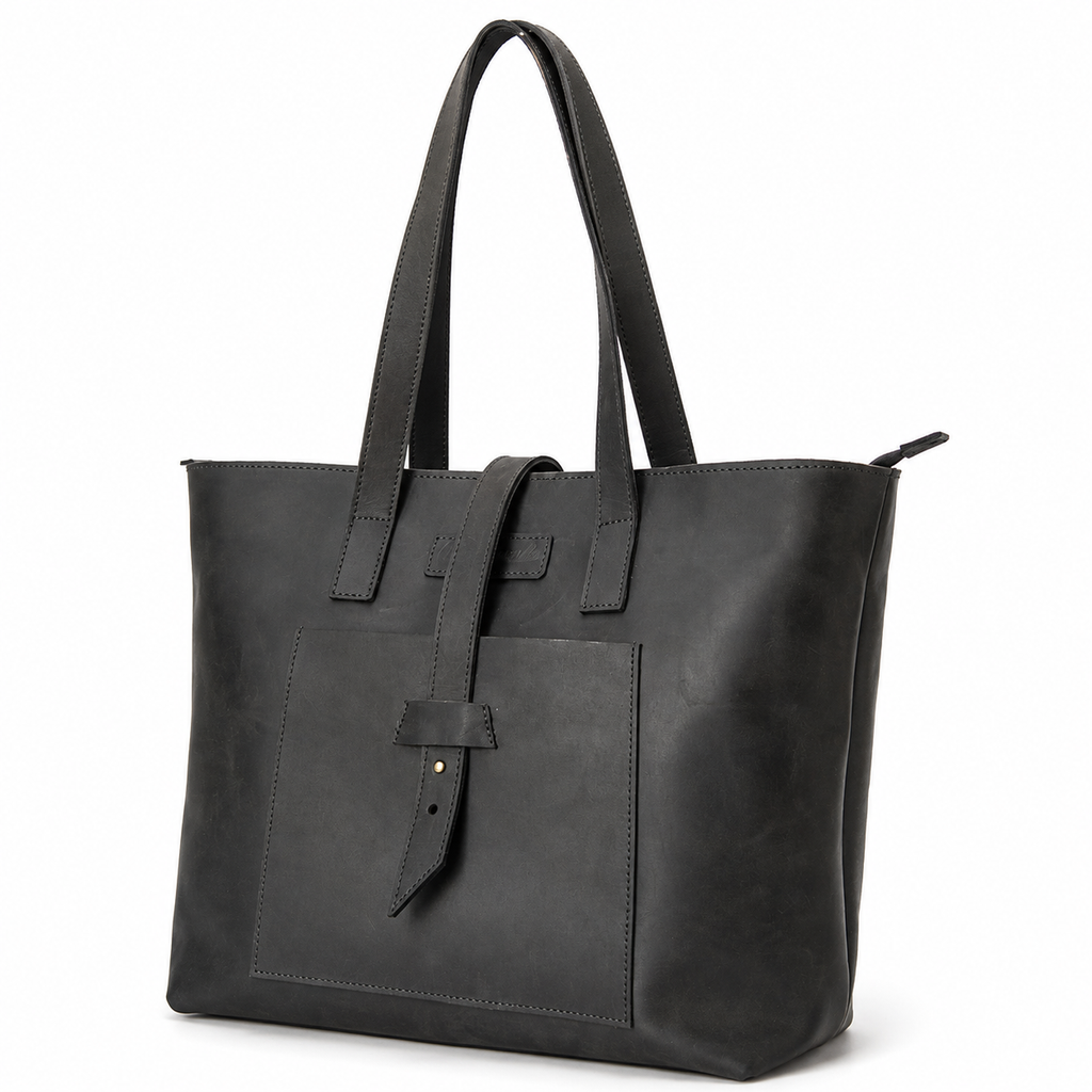 Kabelo Open Leather Work Tote