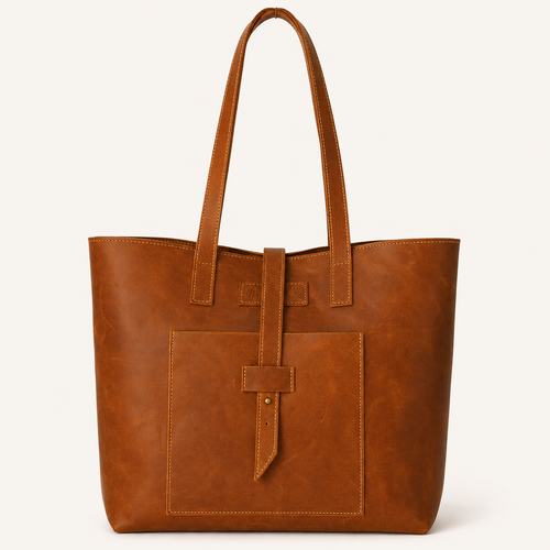 Kabelo Open Leather Work Tote