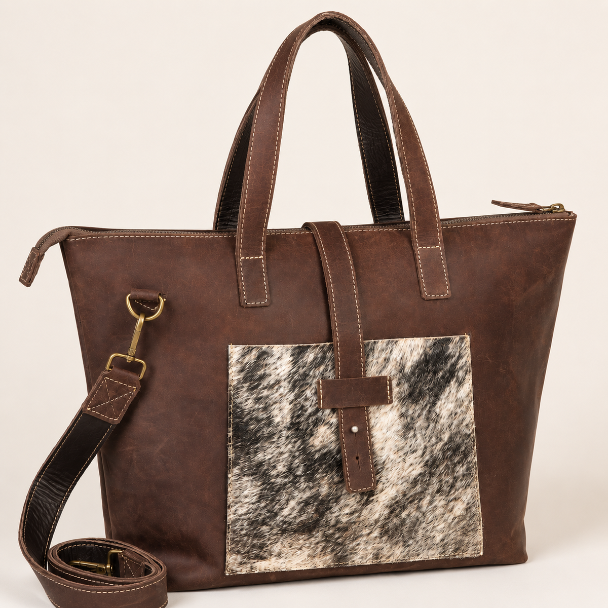 Kabelo Open Leather Work Tote