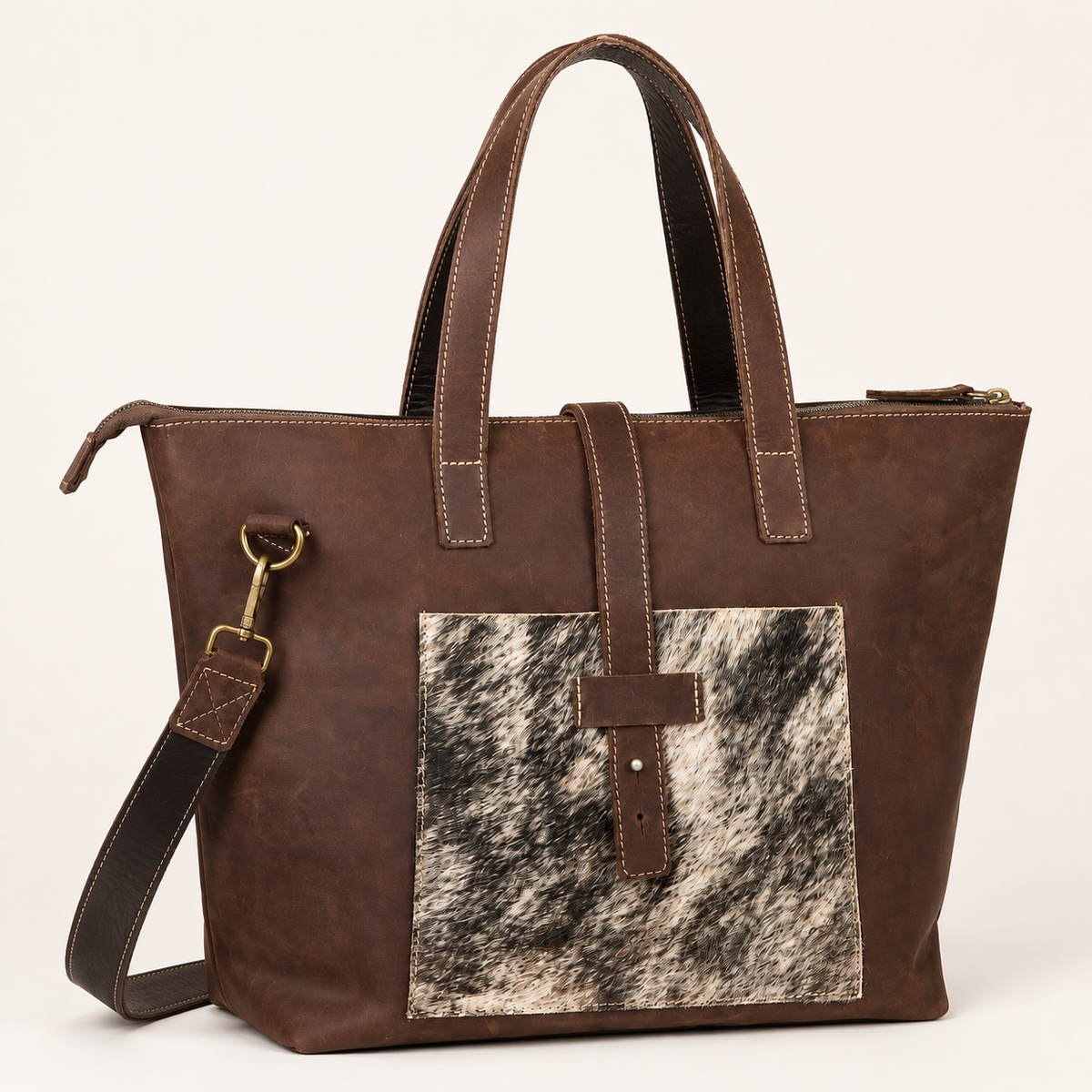 Kabelo Open Leather Work Tote