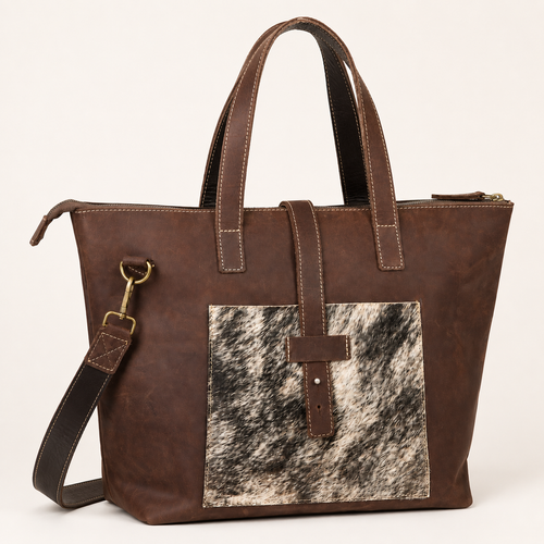 Kabelo Open Leather Work Tote