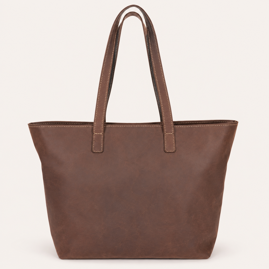 Kabelo Open Leather Work Tote