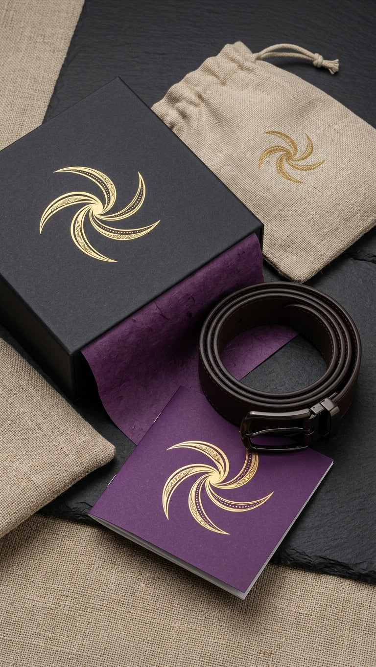 AULI Signature Reversible Full-Grain Leather Belt – Brown & Black