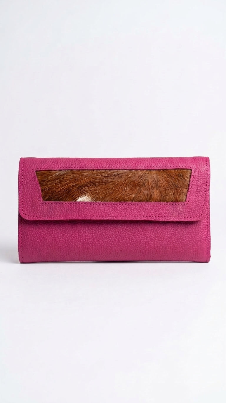 All-in-One Full-Grain Leather Travel Wallet & Clutch