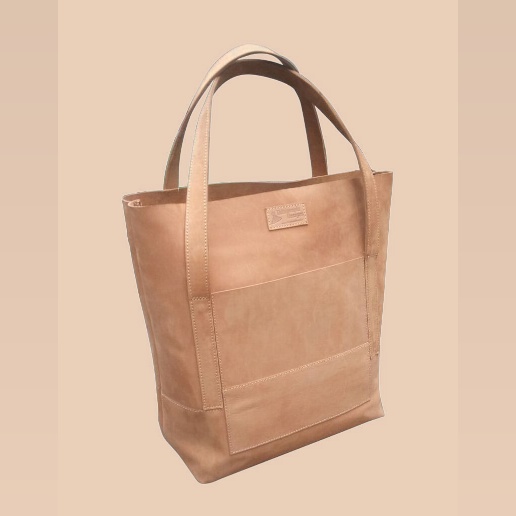 Khetsi Pull-Up Leather Tote Bag Collection – Small, Medium & Large