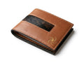 Sepache Full-Grain Leather Bi-Fold Wallet with Natural Cowhide Inlay