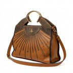 Mahlaseli Leather Handbag – Lumina Sunburst Collection
